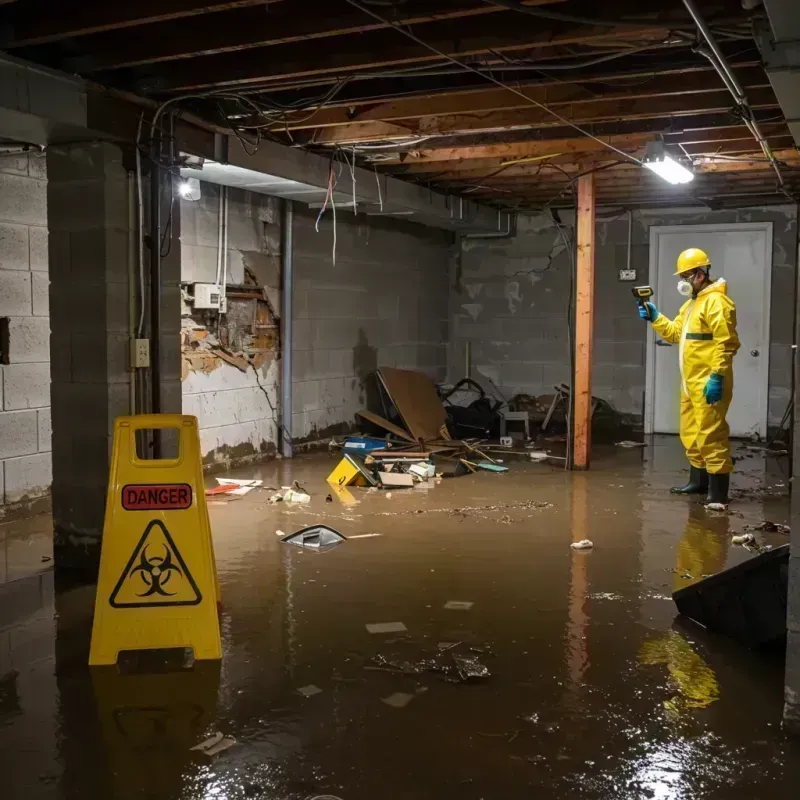 Flooded Basement Electrical Hazard in Terry County, TX Property